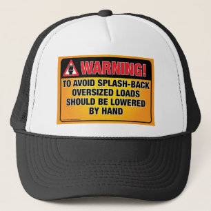 Camionero ADVERTENCIA - Evitar el Gorra del cuarto de baño d
