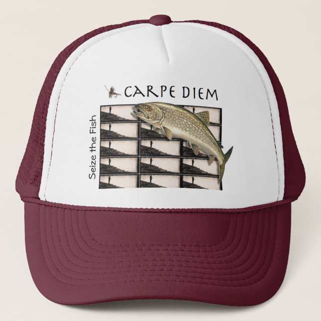 Camionero Agarre el gorra de los pescados (Anverso)