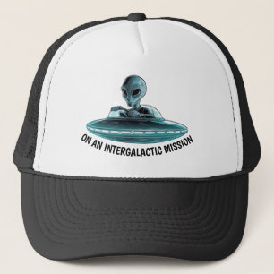 Camionero Alien en Gorra de OVNI