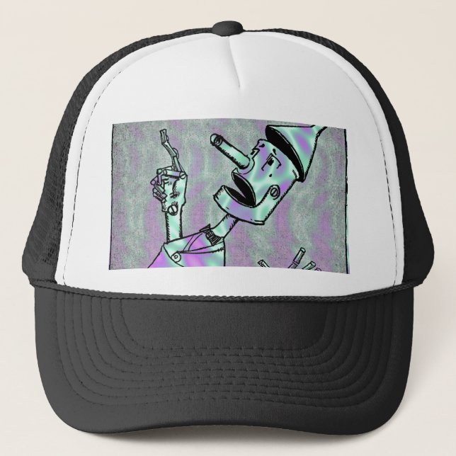 Camionero Alien Green, Gorra de Tin Man (Anverso)