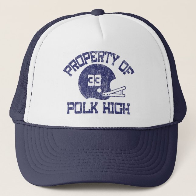 Camionero Alto gorra retro de Polk (Anverso)
