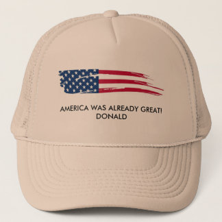Camionero ¡América era ya grande! Gorra de los camioneros de