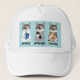 Camionero Ami El Gorra De Gatos De Office