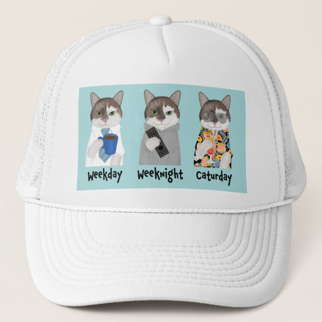 Camionero Ami El Gorra De Gatos De Office (Anverso)