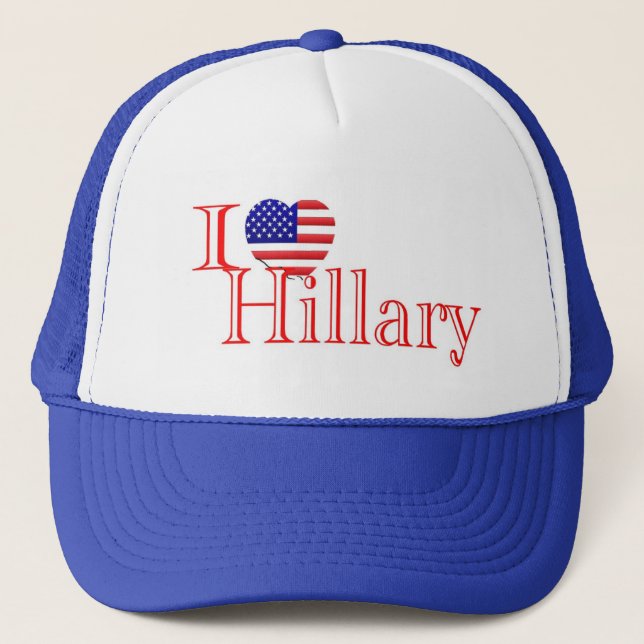 Camionero Amo el gorra de Hillary (Anverso)