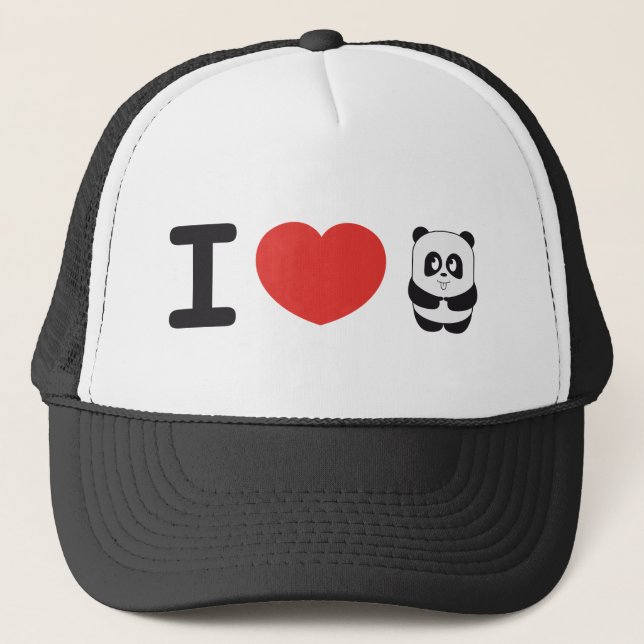 Camionero Amo el gorra de la panda (Anverso)