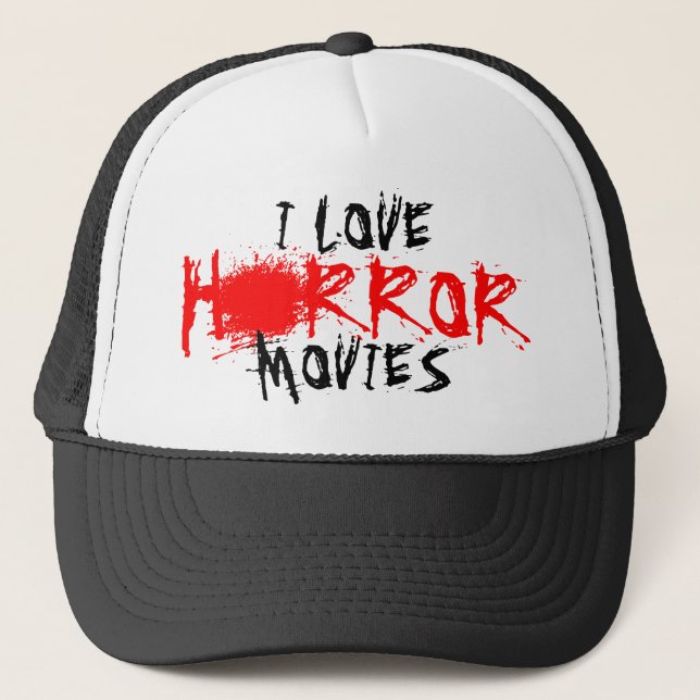 Camionero Amo el gorra de las películas de terror para las (Anverso)