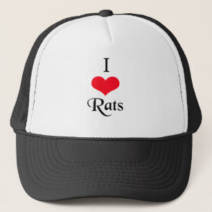 Camionero Amo el gorra de las ratas