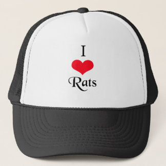 Camionero Amo el gorra de las ratas