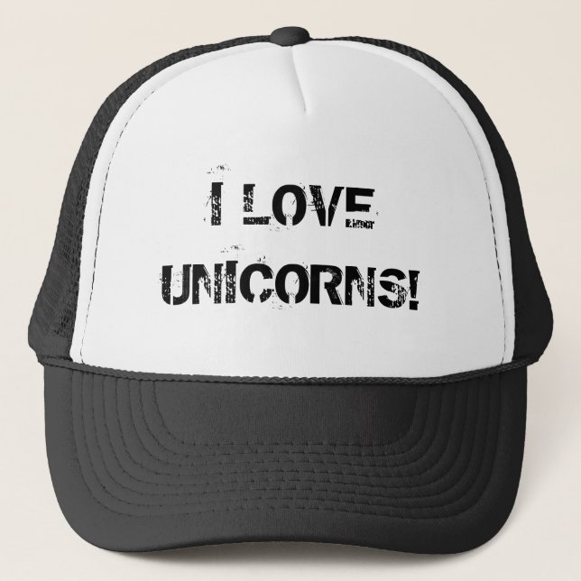 CAMIONERO AMO EL GORRA DE LOS UNICORNIOS (Anverso)