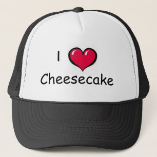 Camionero Amo el gorra del pastel de queso