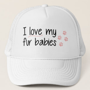 Camionero Amo mi gorra de los bebés de la piel