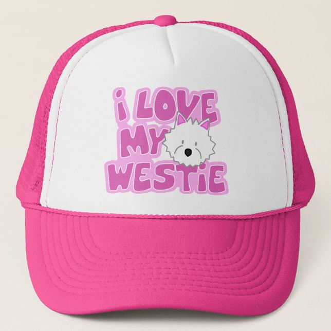 Camionero Amo mi gorra de Westie (Anverso)