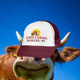 Camionero Añade tu nombre al Gorra de Red Barn Big Sun Sky F