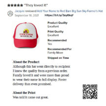 Añade tu nombre al Gorra de Red Barn Big Sun Sky F
