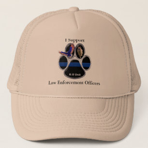 Camionero Apoyo el gorra de los agentes de la autoridad
