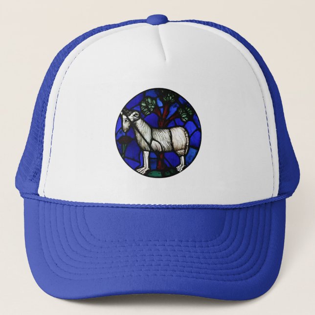 Camionero Aries Zodiac StainGlass Notre-Dame de Paris Gorra (Anverso)