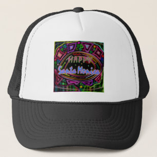 Camionero Arte feliz: Gorra de "Santa Mónica feliz"