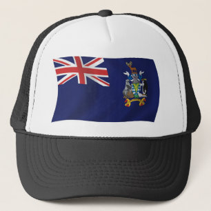 Camionero Así Gorra con Bandera de Georgia y Sandwich
