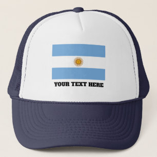 Camionero Bandera argentina del gorra de encargo del