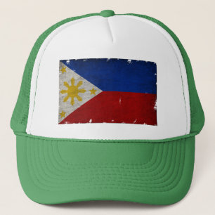CAMIONERO BANDERA DE FILIPINAS REGALO SOUVENIR ANTIGUO GORRA