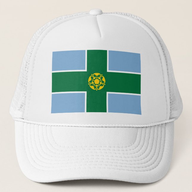 Camionero Bandera del Gorra de Derbyshire (Anverso)