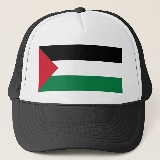 Camionero Bandera del gorra de Palestina (Anverso)