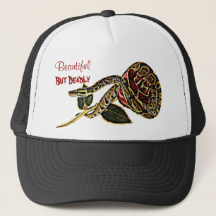 Camionero Belleza peligrosa del gorra de la serpiente del