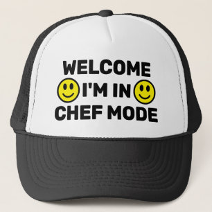 Camionero Bienvenido - Estoy En Modo Chef™ Gorra de Camioner