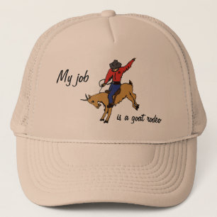 Camionero BK- gorra del trabajo del rodeo de la cabra