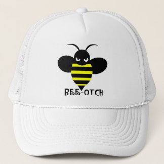 Camionero Blanco del gorra de la Abeja-otch