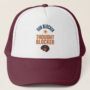 Camionero Bloqueador solar, bloqueador de pensamientos Gorra