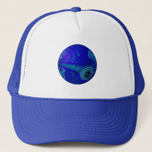 Camionero Bolera de hierba desangrada azul, Gorra de camione