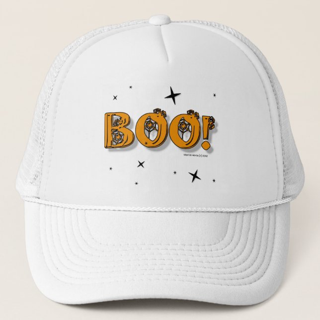 Camionero ¡Boo de Halloween! Gorra (Anverso)