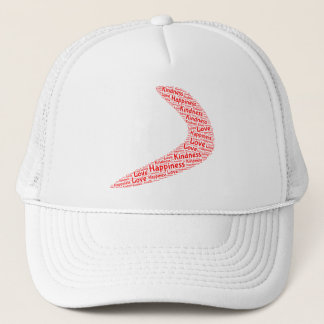 Camionero Boomerang Felicidad, amabilidad, gorra de amor