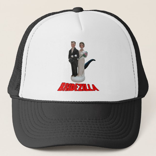 Camionero Camiseta o gorra divertida de Bridezilla para boda (Anverso)