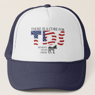 Camionero Captura una hebilla: gorra azul y blanca de béisbo