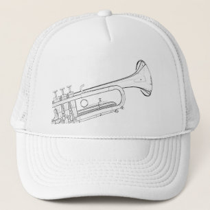 Camionero Casquillo o gorra de golf del dibujo de la