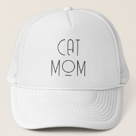 Camionero Cat Mom Cap, elegante Gorra Minimalista de moda