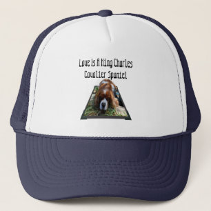 Camionero Cavalier Spaniel Popout Art, Gorra de camioneros