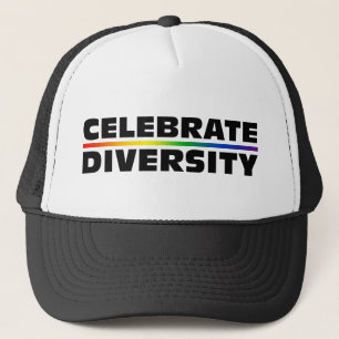 Camionero Celebre el gorra de la diversidad