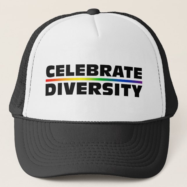 Camionero Celebre el gorra de la diversidad (Anverso)