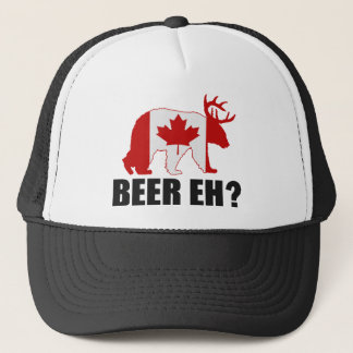 Camionero ¿CERVEZA EH?  Gorra canadiense divertido de la