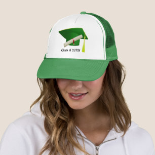 Camionero Clase de 20XX Gorra de Graduación Verde Cap & Dipl