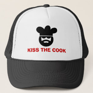 Camionero ¡Cocinando el gorra para el beso de los hombres el