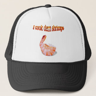 Camionero Cocino el gorra divertido de los camarones del Dem