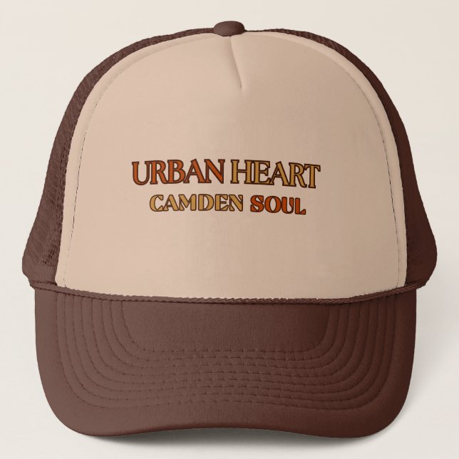 Camionero CÓDIGO 08102, URBAN HEART Marrón Beige Gorra de Ca (Anverso)