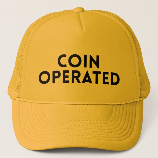 Camionero COIN OPERABA divertido gorra de eslóganes irónicos (Anverso)
