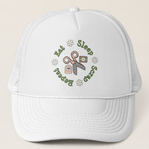Camionero Coma el gorra de la repetición del pedazo del