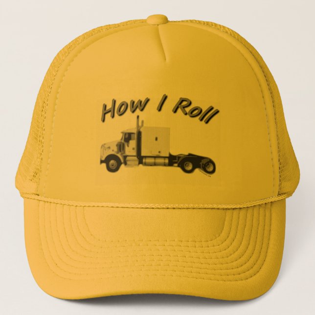 Camionero Cómo ruedo amarillo enrede el gorra de los (Anverso)